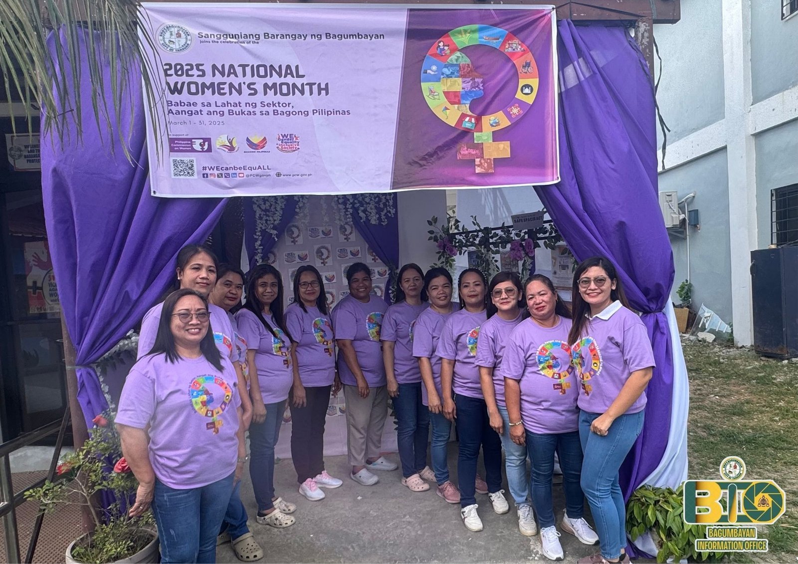 TINGNAN 2025 National Womens Month Celebration Photobooth at Barangay Bagumbayan